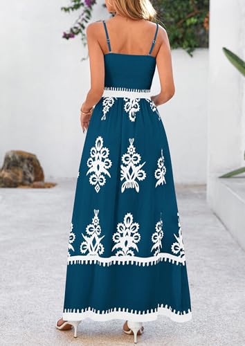 Image of PRETTYGARDEN Women's Summer Boho Maxi Dress Floral Sundresses