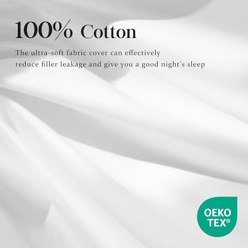 Goose Down Comforter Queen Size,Premium White Goose Down Duvet Insert - 800 Fill Power, Baffle Box Construction,All Season Hotel Luxury Bedding Comforters, 90"x90" by DOWNFORT - Image 4