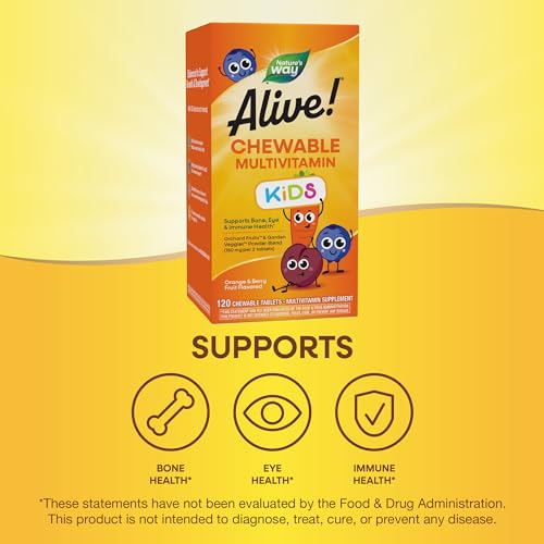 Nature'S Way 15786 Alive! Children'S Daily Chewable Multivitamin, Supports Bone, Eye, And Immune Health* thumb #3