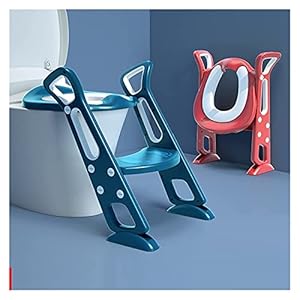 Toddler Potty Training Seat met ladder, zadelzitting met zeldzame stoel met stiefkruk for kinderen, spatbescherming en…