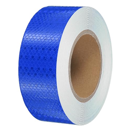 PATIKIL Reflective Tape, 1 Roll 2 Inch x 82 ft Waterproof Self Adhesive High Visibility Caution Warning Safety Tape Outdoor Reflector for Trucks Trailers Cars, Fluorescent Yellow