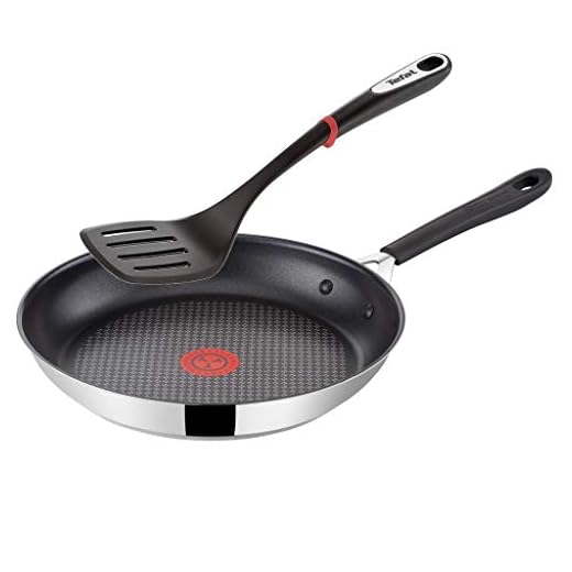 Tefal G43504 Jamie Oliver induktionspanna 24 cm Tefal stekspadar, stekpannor i rostfritt stål med non-stick beläggning, induktionsspis, non-stick stekpanna, nitade ergonomiska handtag i rostfritt stål