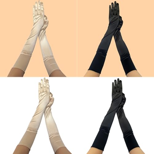 Wedding Gloves, Long Gloves, For Stage Performances,white Costume Bridal2