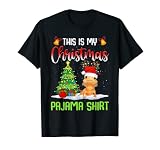 Santa Bearded Dragon Christmas This Is My Christmas Pyjama T-Shirt