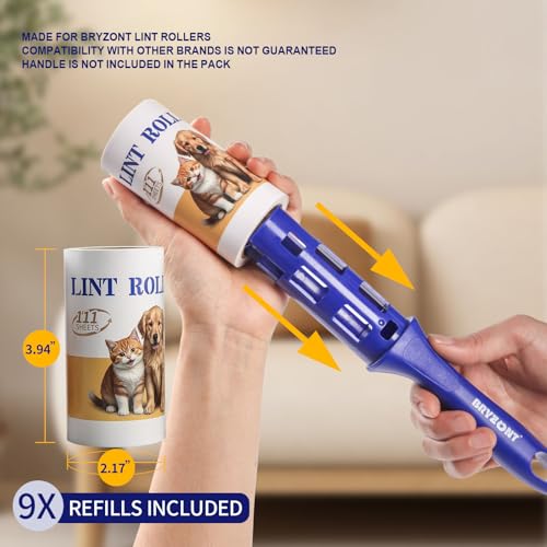 Image of Lint Roller Refills Only, 999 Sticky Sheets Mega Value Set, Lint Roller Refill for Pet Hair Removal on Clothes, Furniture, Carpet, Dog Cat Hair