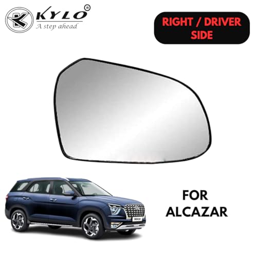 Image of Kylo Alcazar Driver Side (Right Side) Car Side Mirror Glass /Tukdi /Sub Mirror Plate