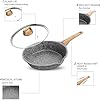 Starunder Induction Nonstick Skillet Frying Pan,Swiss medical stone Omelette Pan, Scratch-Resistant Safe Cookware Set，PFOA Free (9.5 inch) #5