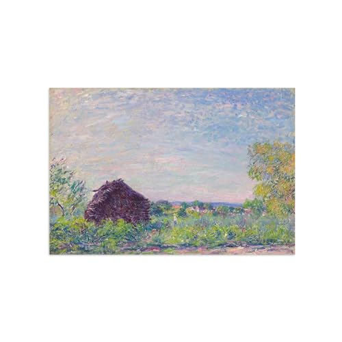 Paysage sur Toile Impressionniste pour Illuminer Votre Salon Moderne de 60x90cm