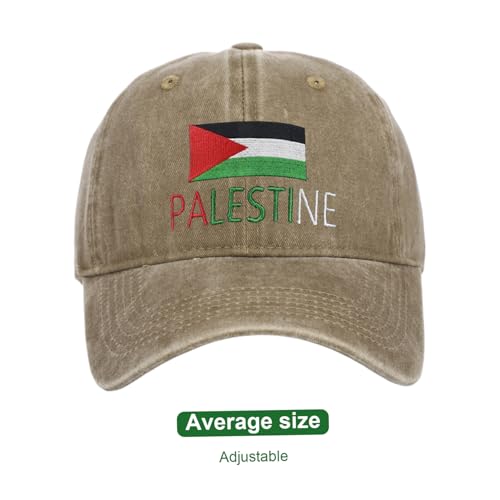 Chapéu palestino ajustável chapéu palestino bandeira da Palestina bordado simples boné de beisebol r