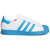 adidas Mens Superstar Casual Fashion Shoes (Cloud White/Cloud White/Bold Aqua) Fy2756 Size 9