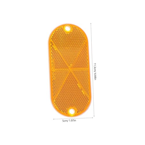 Reflectores ovalados para driveway y trailer pack 10 pcs miniatura 2