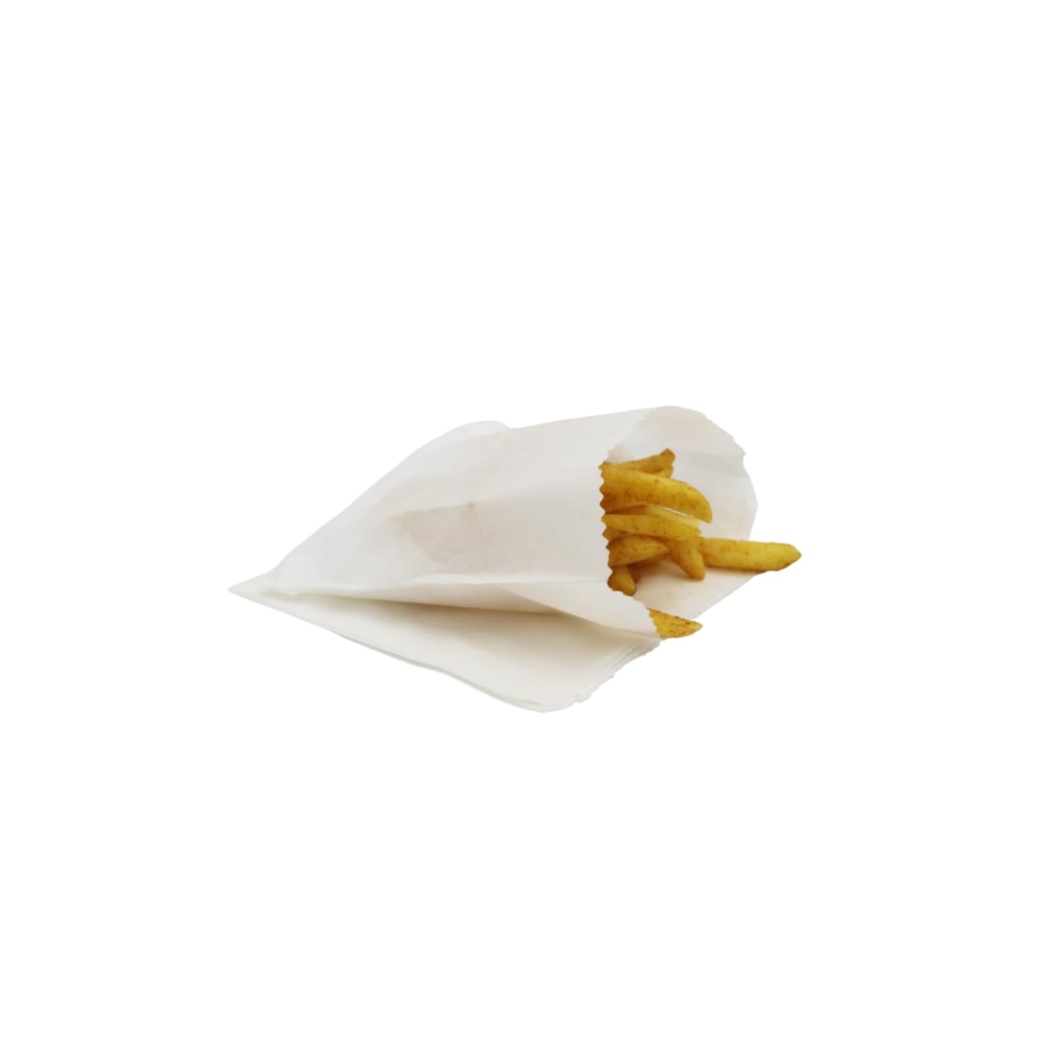 100 x White Greaseproof Paper Bags 5'' x 5'' – Small Food Grade, Biodegradable, Compostable Sandwich Bags for Bakery, Snacks, Pastries, Fries & Takeaway – Eco-Friendly & Recyclable