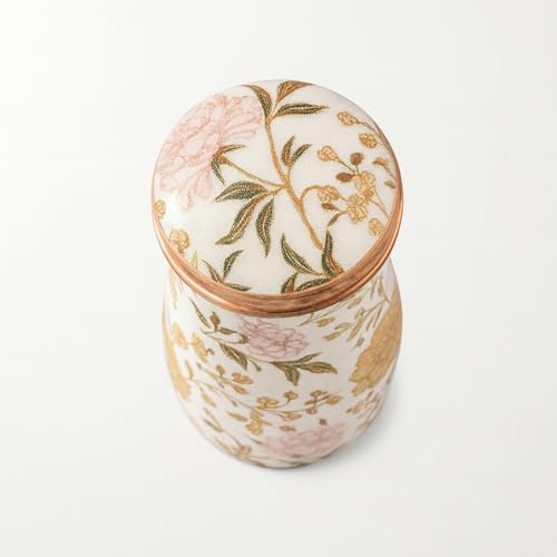 Image of Copper Festive Water Bottle Set of 1 for Home Decor Gifts| Copper Water Bedside Bottle | 850 ml Diwali Gift for Family and Friends | Gift Items for Home Decoration