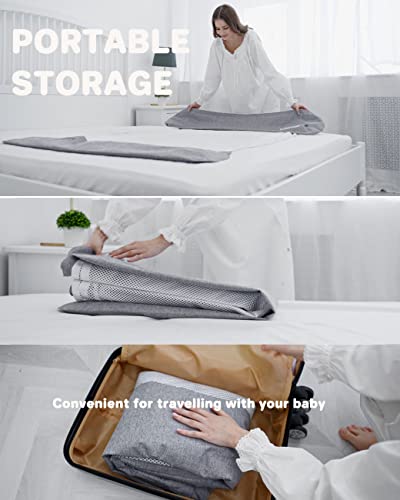 Mbqmbss Blow Up Bumpers For Kids Bed, 47"X75" Inflatable Travel Bed Rails For Toddlers, Portable Baby Bed Rail Guard For Hotel Vacation - 5.9'' Higher Bumper For More Security #TOP5