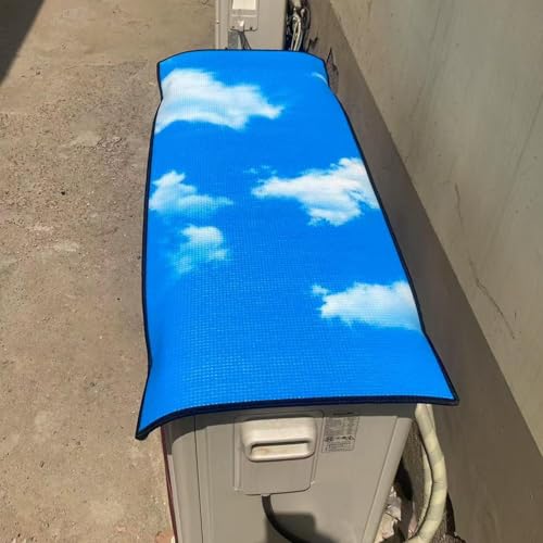 Schutz für Klimaanlage- Abdeckung aus strapazierfähigem Polyester, faltbar und wiederverwendbar, staubdicht, wasserdicht und sonnenbeständig, Schutz der Einheit Ac p-3