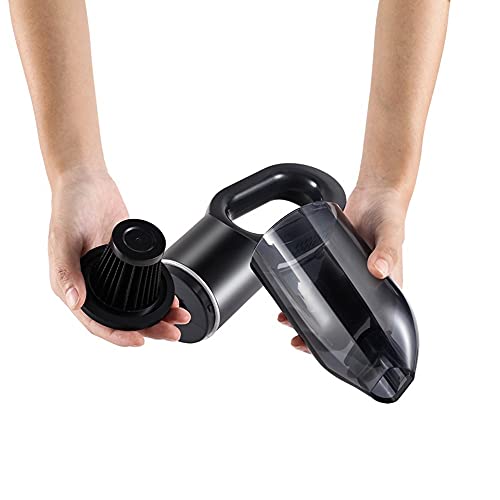 Handheld stofzuiger, auto vacuüm, natte droge auto stofzuiger voor huisdierenhaar, thuis en autorijden (Color : Gray) - Image 3