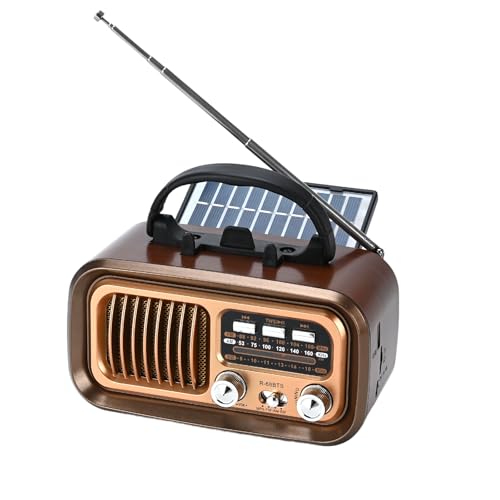 Radio rétro portable AM/FM au charme vintage et design café nostalgique