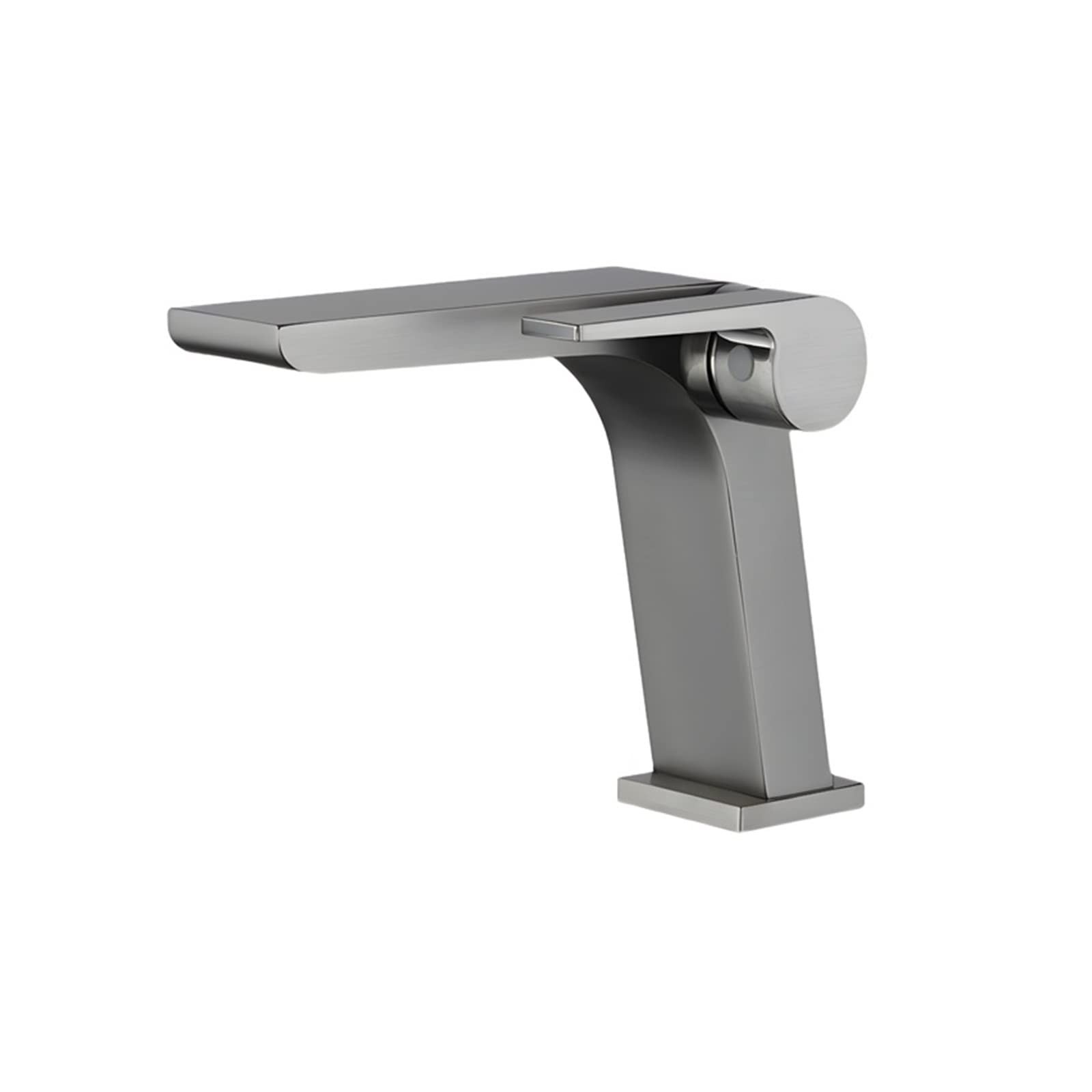 Robinet de lavabo cascade gris pour moderniser une salle de bains