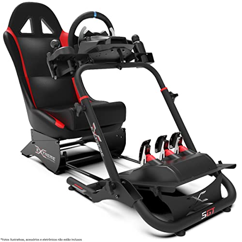 Extreme Simracing Suporte Para Volante Cockpit Simulador SGT Preto