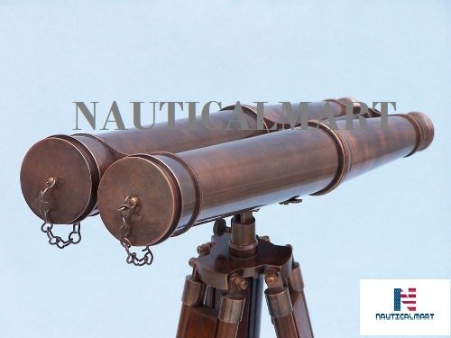 NauticalMart binoculares de cobre con trípode 62" miniatura 4