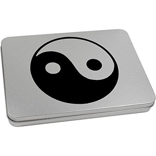 Azeeda 220mm 'Yin Yang Symbol' Metal Hinged Tin/Storage Box (TT00083216)