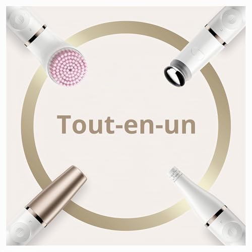 Épilateur Facial Sans Fil Braun FaceSpa Pro 912 – 10 Pinces, Utilisation Sèche et Sous la Douche - vue 5