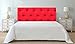 Tête de lit PVC Imitation Capitonnée Rouge Impression Numérique sans Relief | 200x60cm | Disponible en différentes Tailles | Tête de lit léger, élégant, résistant et économique