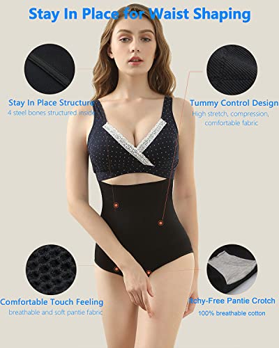 Image of iloveSIA 3-Pack Postpartum Body-Shaping Underwear, High-Waisted Tummy Control Briefs for C-Section Recovery