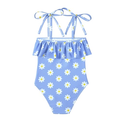 Zando Girls One Piece Bathing Suits Toddler Kids Swimsuits Mermaid Beach Swimwear for Baby Girl 2-8 Years Gifts2