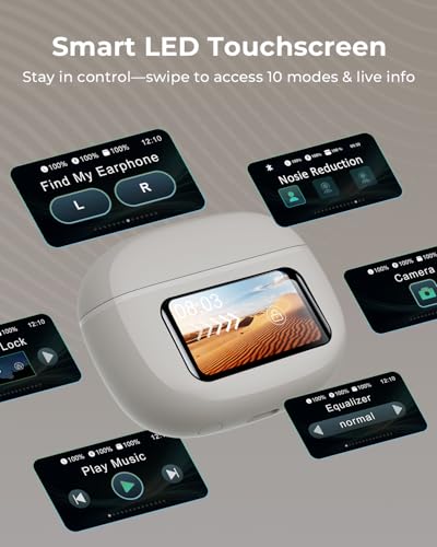 Wireless Earbuds, Ear Buds Active Noise Cancelling with Charging Case, 6.0 Bluetooth Earbuds with AI Clear Calls, 40H Playtime for Sports & Working, Stereo Sound Headphones for iPhone/Android/iPad - 3