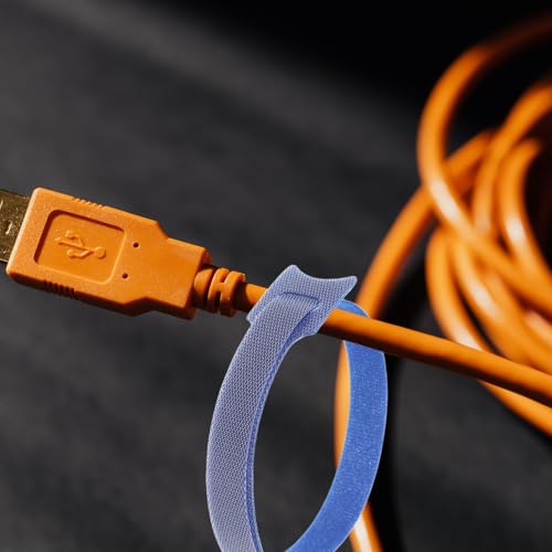 Uonlytech 100pcs Fastener Cable Ties Cord Organizer Straps para Electrónica y Gestión de Cables con Respaldo Autoadhesivo miniatura 5