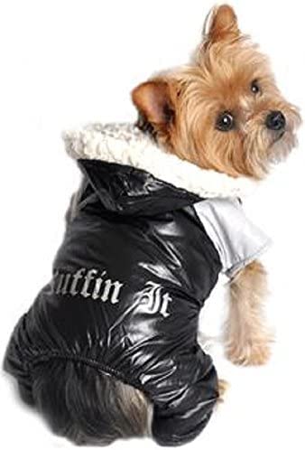 Dog-Coat-Ruffin-It-Snowsuit-Black-Grey-SmallMedium-SM - Cucciolini Doodles   Dog-Coat-Ruffin-It-Snowsuit-Black-Grey-SmallMedium-SM