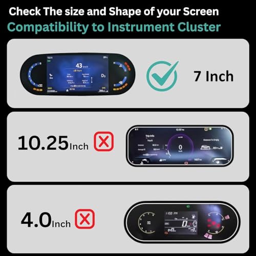 Image of Compatible For Tata Nexon EV Screen Guard | 7 Inch Infotainment Display / 7inch Instrument Cluster /Steering /AC Console CREATIVE PLUS | 2025-2026 Facelift Protector (7 Inch Pack Of 4)