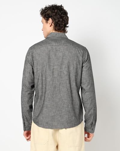 Image of Gap Men Slim Fit Full Sleevesd Collared Chambray Shirt