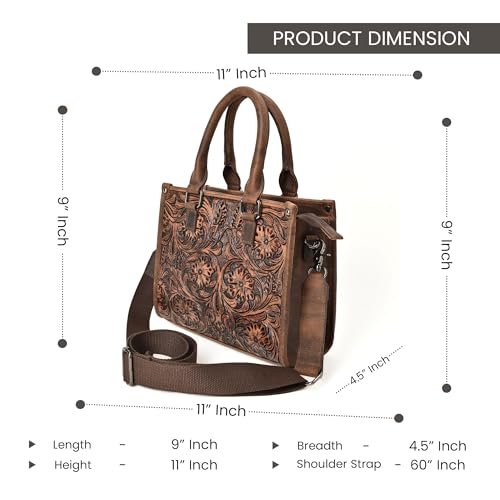 Bolso Tote de Cuero para Mujer con Correa Ajustable miniatura 3