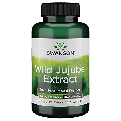 Swanson Wild Jujube Extract 250 Milligrams 120 Capsules