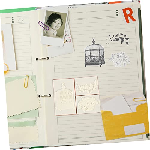 Wooden Scrapbook Seal 1 Box Wooden Seal Book Sets For Vintage Scrapbook Tool Sets For Holiday Wood Stamp Plant Rubber Stamp Diy Supply Diy Stamp Craft Stamps For Cards #TOP5