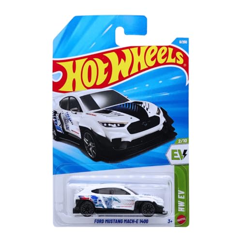 Image of Hot Wheels Ford Mustang Mach-E 1400 HW EV Ages 3 and Up 8 /250 (White)