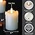 Homemory Flameless Votive Candles with Timer Remote,2" x 3" Real Wax, Realistic Black Wick Battery Operated Pillar Candles, 6 Pack for Wedding, Party and Holiday Decoration
