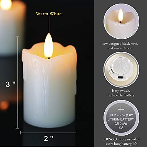 Homemory Flameless Votive Candles With Timer Remote,2 Inch X 3 Inch Real Wax thumb #1