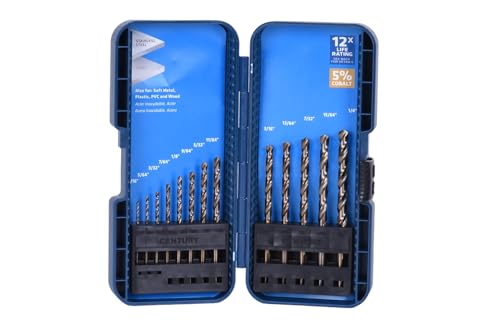 Image of Century Drill & Tool 26513 Cobalt Drill Bit Set, 13 Piece