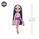 Rainbow High Swim & Style - Violet (Lila) - 28 cm Große Puppe mit Schimmerndem Pareo, auf 10+ Arten zu tragen - Ausziehbarer Badeanzug, Sandalen, Spielzubehör - Spielzeug - Ideal für 4 bis 12 Jahre