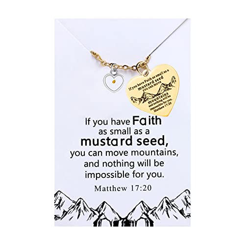 Collier croix graine de moutarde Y856 dans sa boîte cadeau - 3