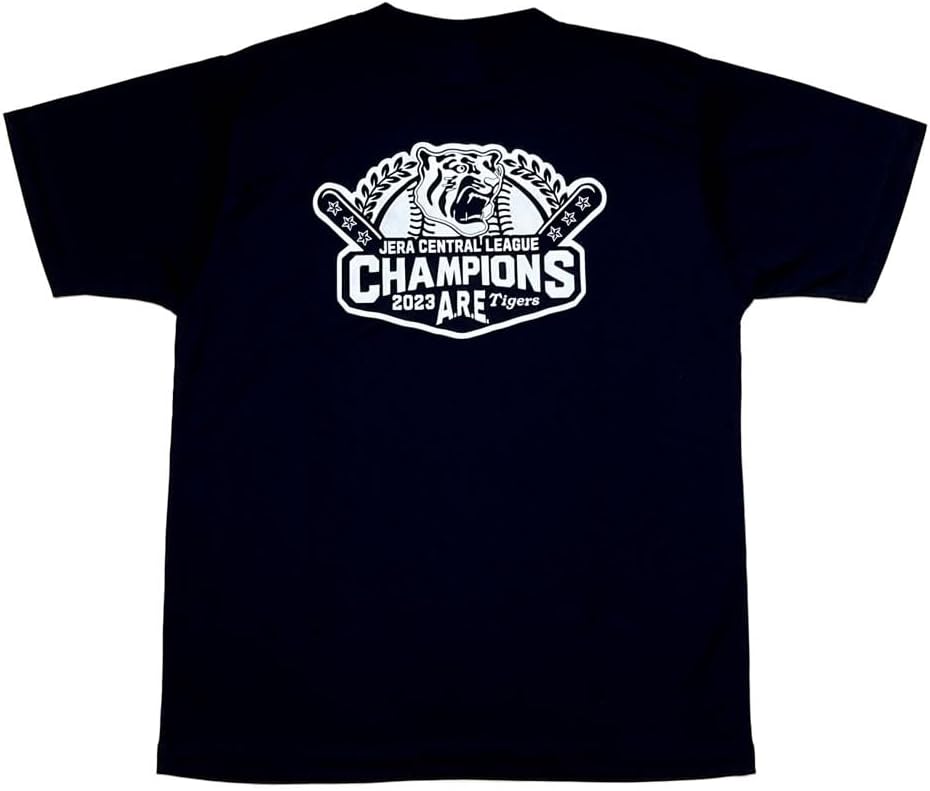 阪神タイガース 2023 JERA セ・リーグ優勝記念パーカー(Lサイズ) 2023 JERA セ・リーグ優勝記念 Tシャツ（ブラック） : 阪神