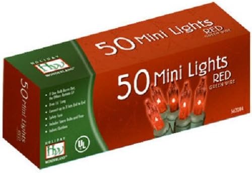 Noma #4053-88 HW50CT RED Mini Light Set
