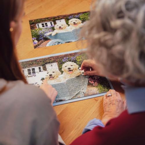 Rompecabezas Ravensburger Feel Well - Golden Retriever - 200 piezas | Piezas más gruesas, formato de imagen grande y soporte incluido | Rompecabezas de calidad premium fabricado en Europa miniatura 5