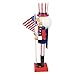 Northlight Decorative Wooden Patriotic Uncle Sam Christmas Nutcracker, 15