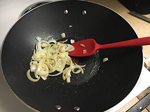 Image of Silicone Spatula Brush for Cooking, Spectula for Cake, Spatula for Non Stick Cookware, Spatula 1, Silicone spatulas (red)