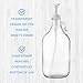 kitchentoolz Half Gallon Glass Laundry Detergent Dispenser- Large Jug with Pump for Liquid Laundry Soap Dispenser, Fabric Softener, Syrup Pump - 64 oz - Made in USA