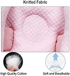 Baby 2 in 1 Travel Cushion, Banana Shape Baby Neck Head Support Travel Pillow Stroller Insert Cushion for Kids, Toddler, Pink